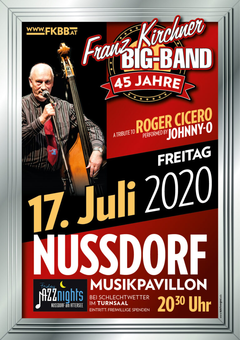 Franz Kirchner Big-Band am 17. Juli 2020 in Nussdorf am Attersee