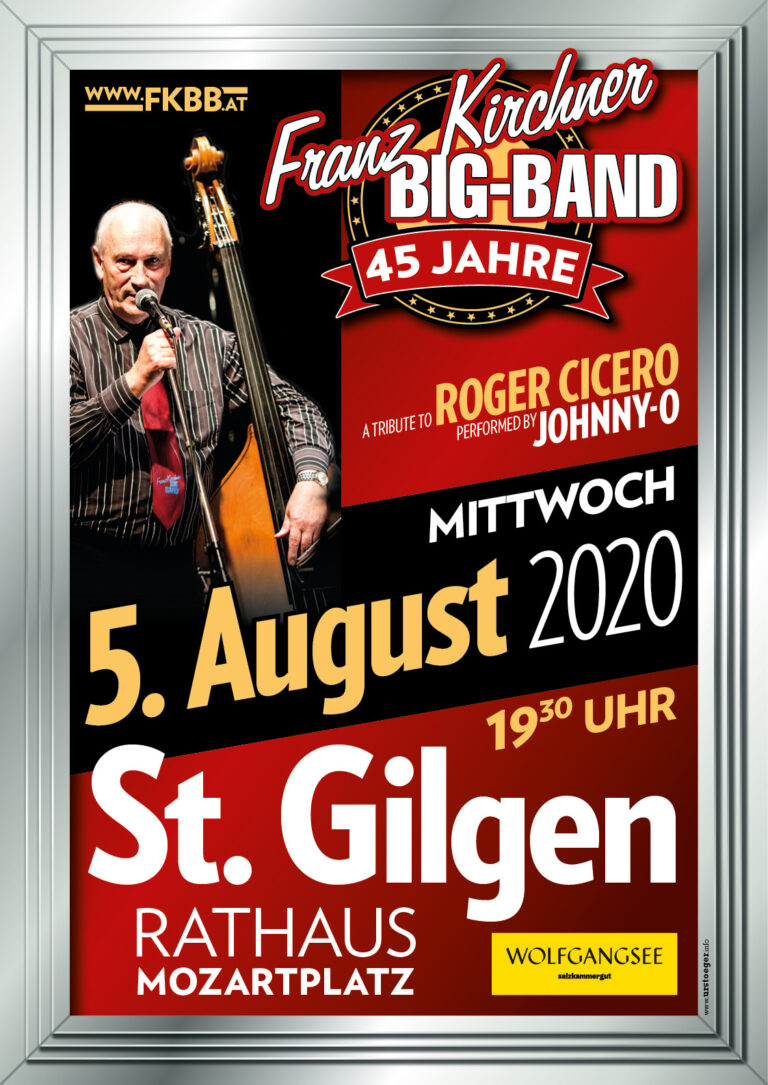 Franz Kirchner Big-Band am 5. August 2020 in St. Gilgen