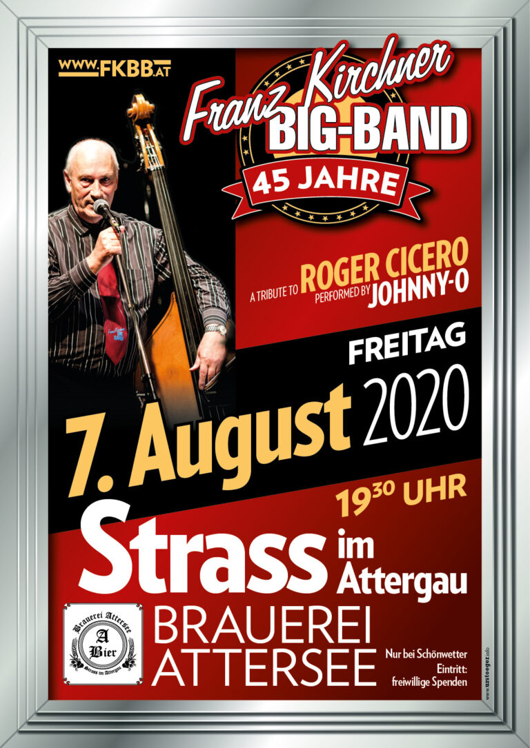 Franz Kirchner Big-Band am 7. August 2020 in Strass/Attergau